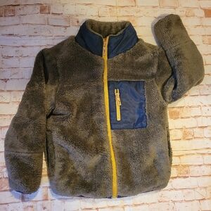 Tommy Bahama Boys Youth Fleece Full Zip Jacket Winter Coat Size 4 XS Gray